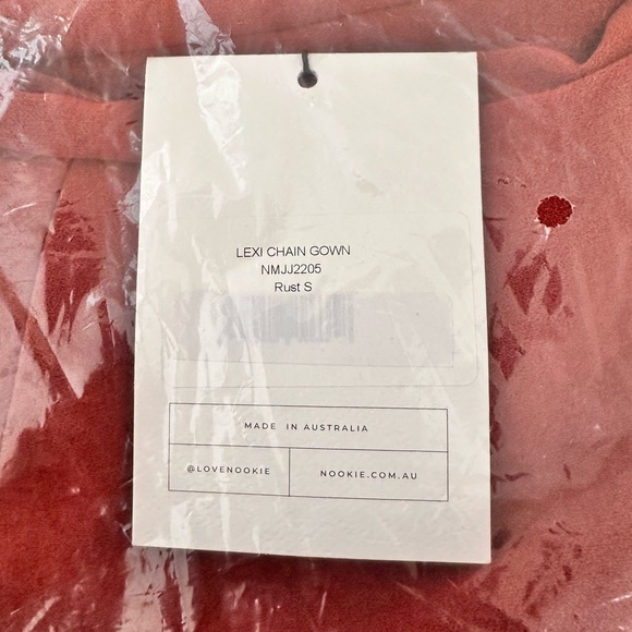 Nookie NWT Lexi Chain Gown in Rust Size Small - Picture 5 of 6